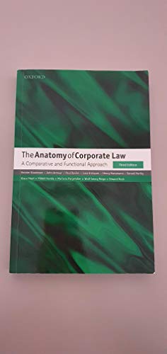 The Anatomy of Corporate Law: A Comparative and Functional Approach von Oxford University Press